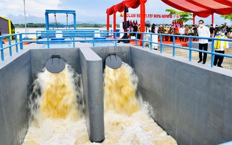 Resmikan Kolam Regulasi Nipa Nipa Presiden Bermanfaat untuk Kurangi Banjir di Makassar1 ADAPADA.COM